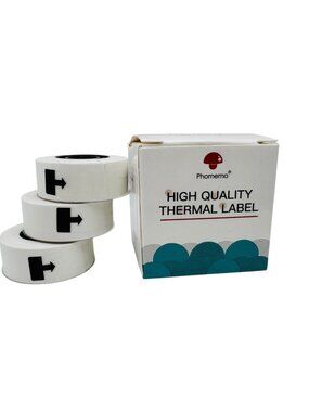 Phomemo High-Quality Thermal Label 15mm x 6m Continuous Paper 3 Rolls White